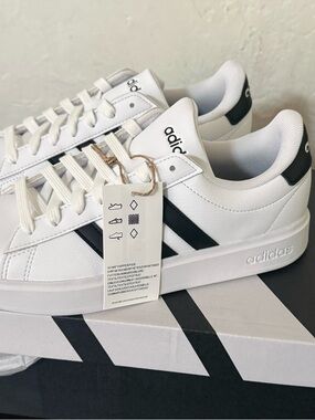 adidas White and Black Women's Athletic Sneakers